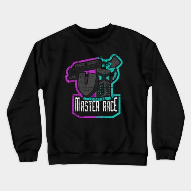 PC Gaming Master Race- Battleworn Crewneck Sweatshirt by Just_Shrug